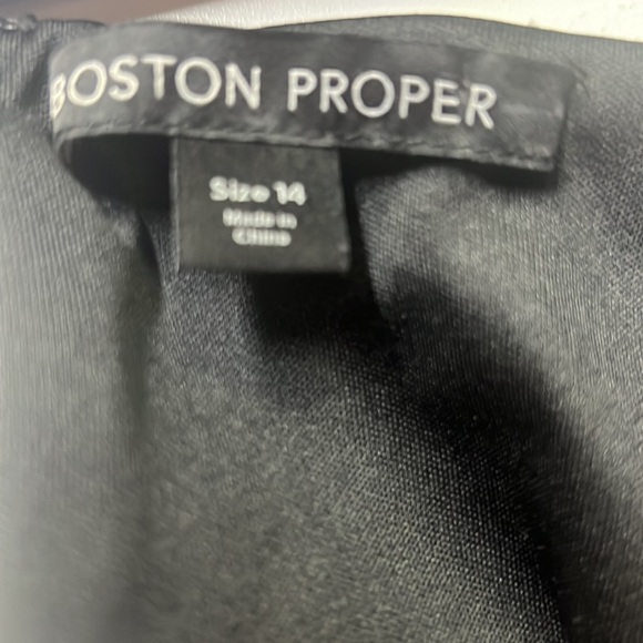 Boston Proper Faux Leather Dress - Picture 5 of 6